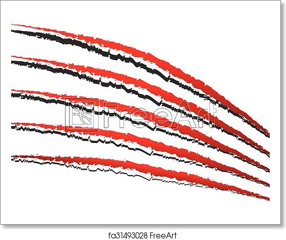 560x470 Free Art Print Of Claw Marks, Claw Scratches, Paw Marks Vector