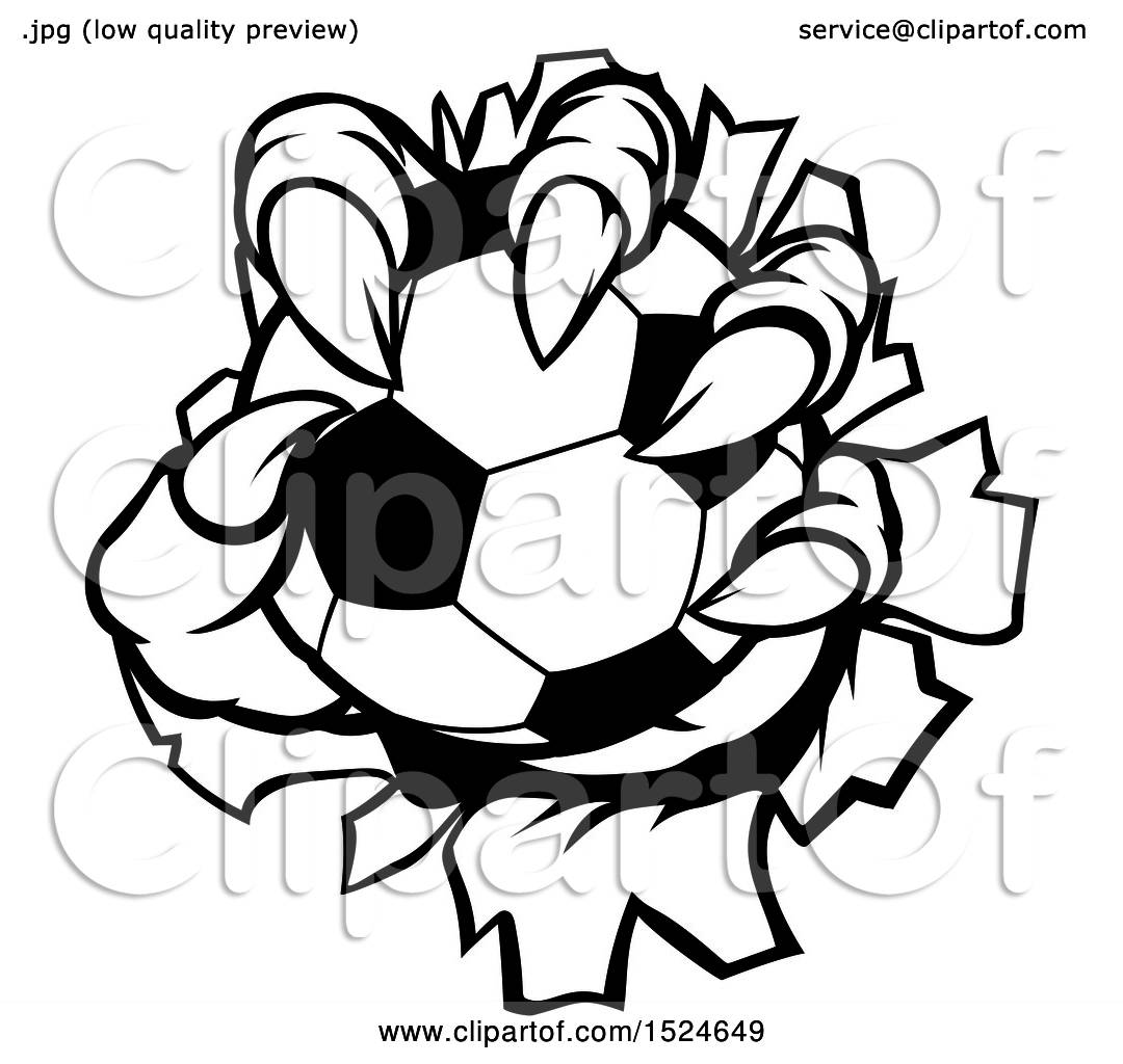 1080x1024 Clipart Of Black And White Monster Claws Ripping Through Metal
