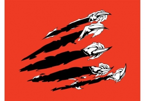 285x200 Claw Scratch Free Vector Graphic Art Free Download