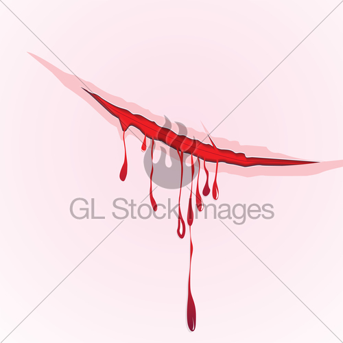 500x500 Claws Scratch Blood Drops Background Vector Damage Illus Gl