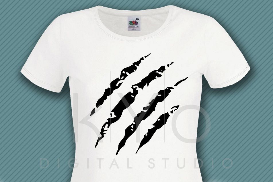 952x635 Distressed Wolf Claw Scratch Marks For Cricut Silhouette