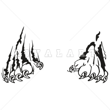 Tiger Claw Rip Clipart 361x361 Tiger Claw Rip Clipart