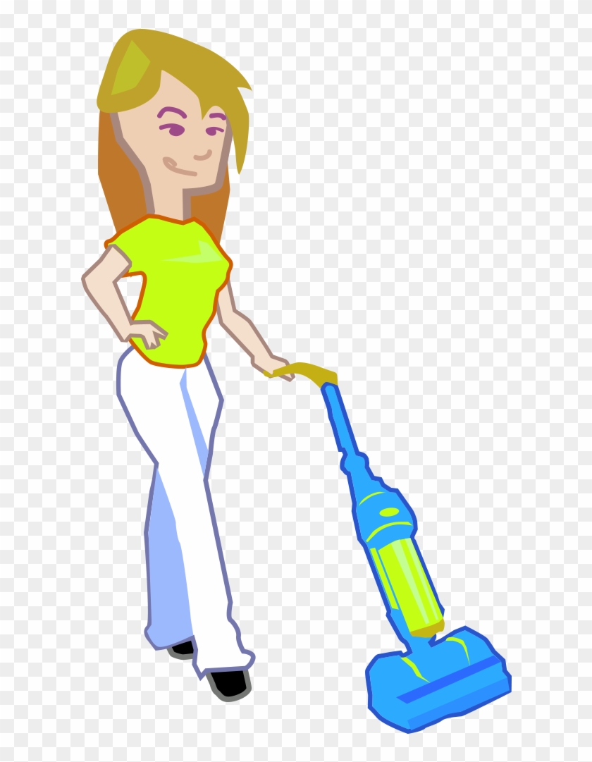 840x1081 Cleaning Lady Vector Character