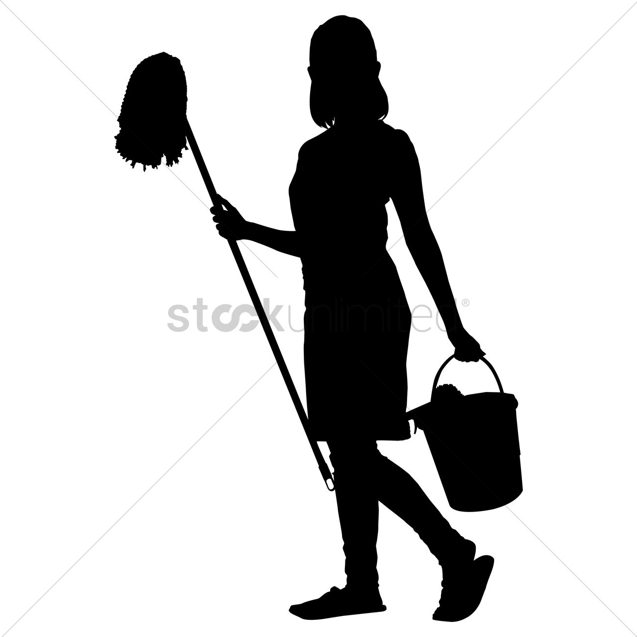 1300x1300 Silhouette Of A Woman Vector Image
