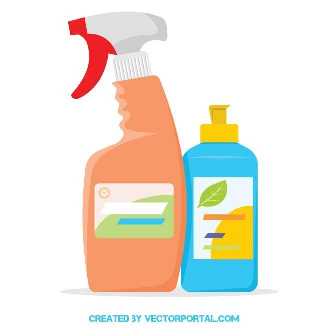 660x660 Cleaning Products Vector Clip Art Various Vectors Vector Free