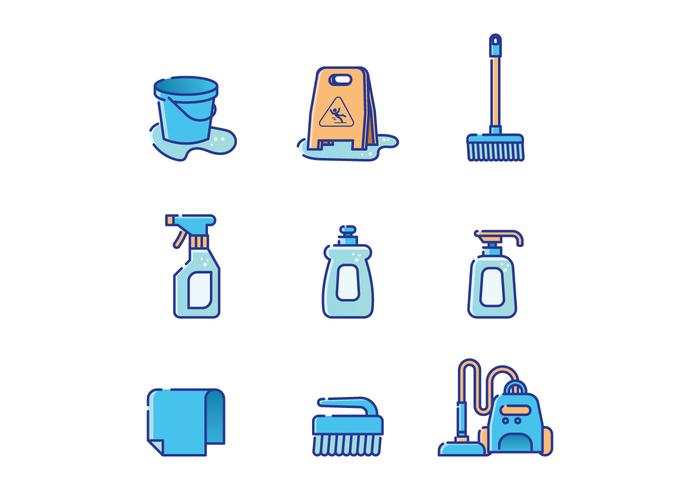 700x490 Free Cleaning Supplies Vector