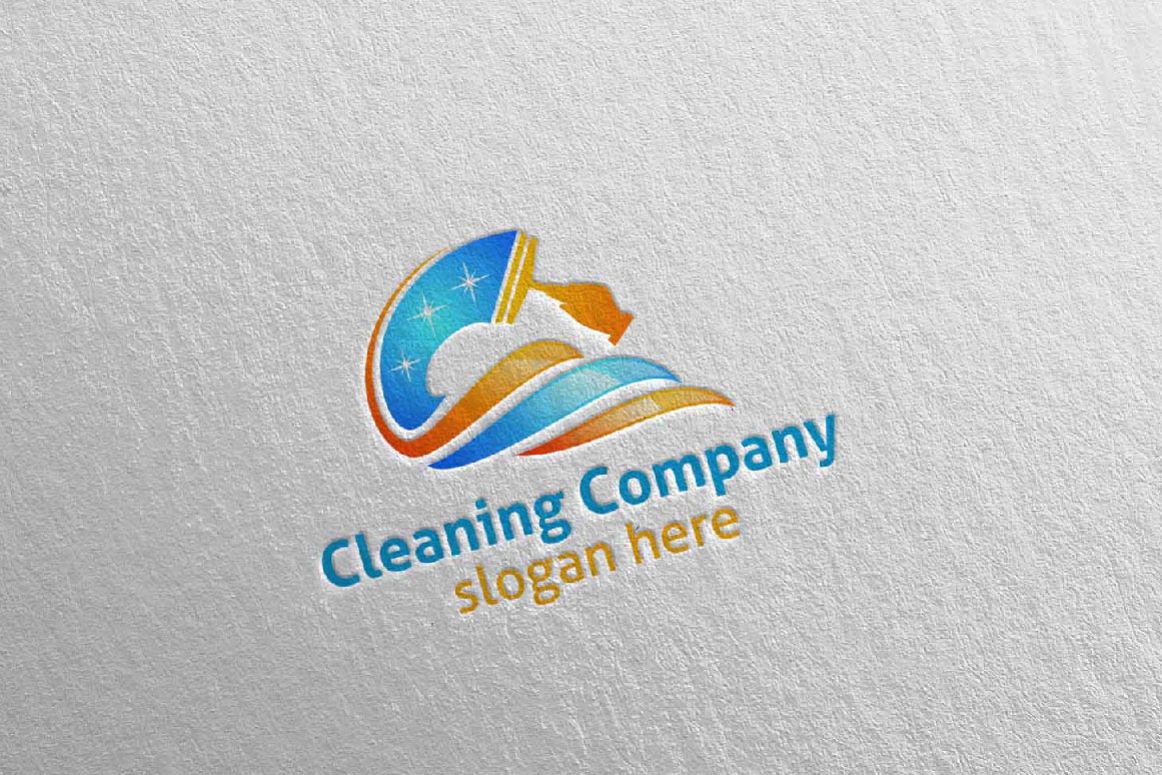 1162x775 Cleaning Service Vector Logo Design