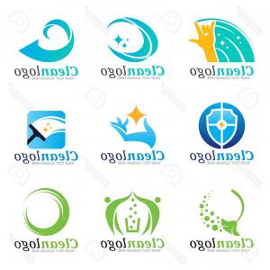 300x300 Photostock Vector Clean And Housekeeping Service Logo Vector Set