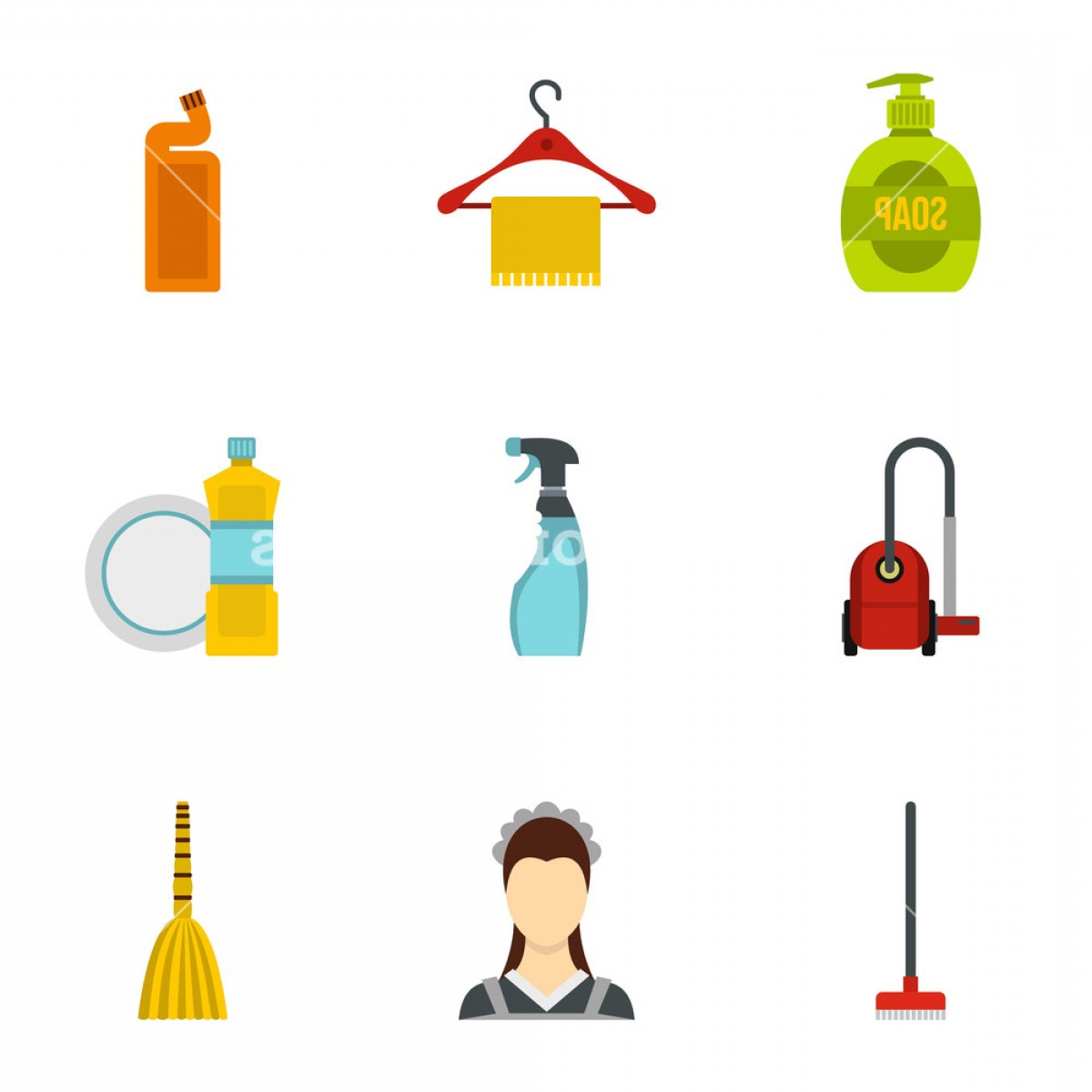 1200x1200 House Cleaning Vector Catchsplace