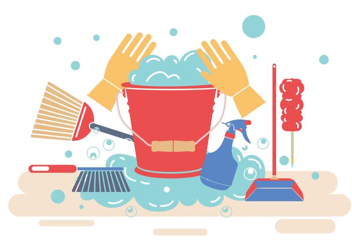 700x490 Spring Cleaning Vector