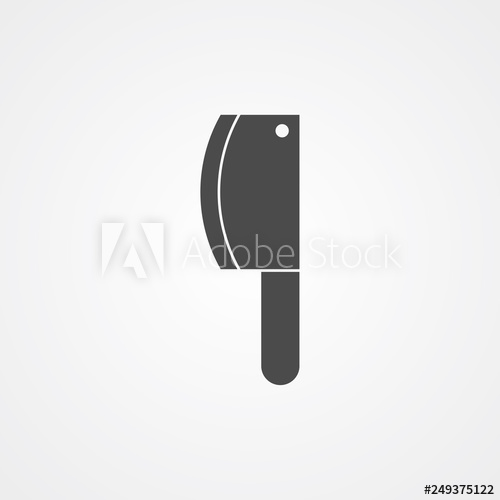 500x500 Cleaver Vector Icon Sign Symbol
