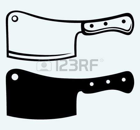 450x420 Meat Cleaver Clipart