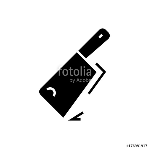 500x500 Cleaver Icon, Illustration, Vector Sign On Isolated Background