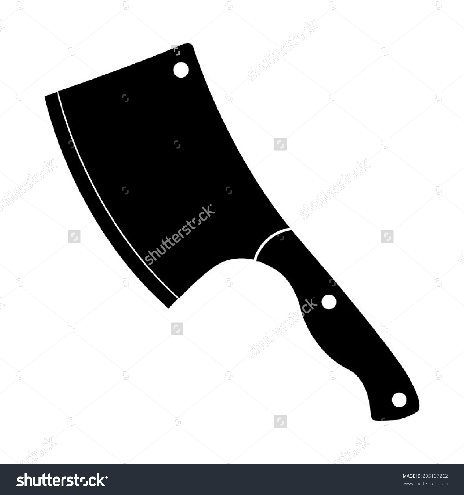 Нож топорик мясника чертеж