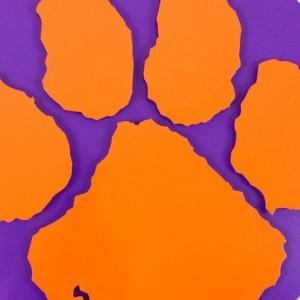 300x300 Tiger Paw Template Royalty Free Vector Of A Black And White Head