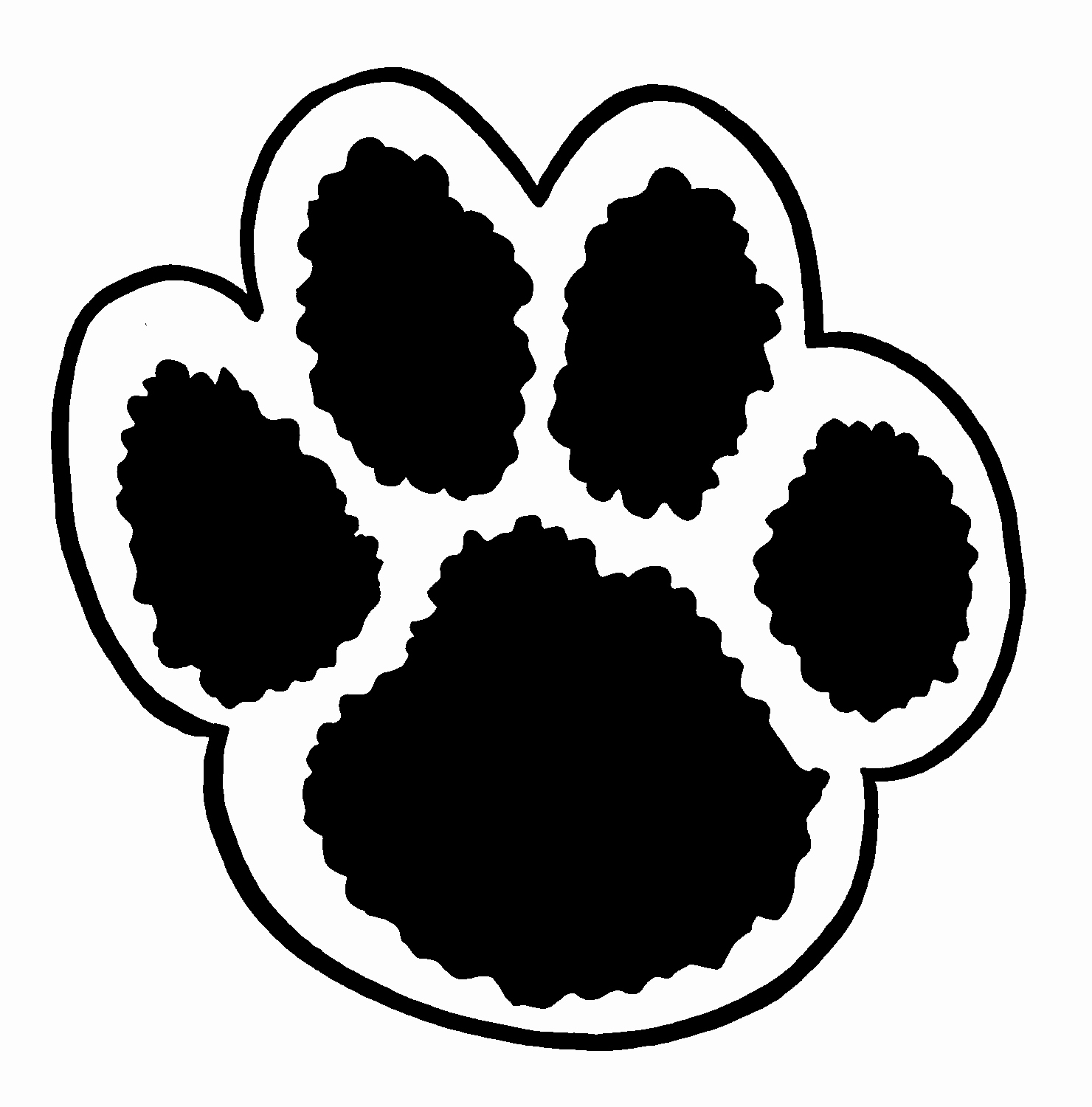 1480x1500 Clemson Tiger Paw Clipart