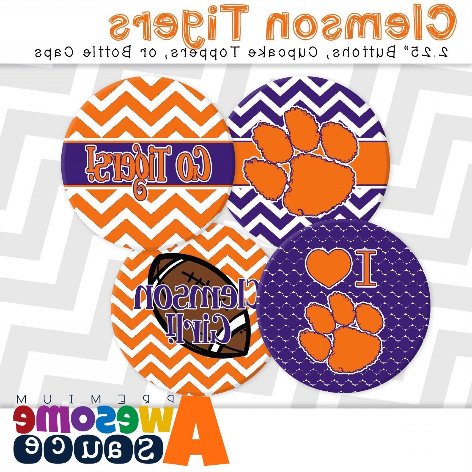 Clemson Tiger Paw Vector at Vectorified.com | Collection of Clemson ...