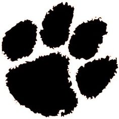236x236 Clemson Tiger Paw Silhouette