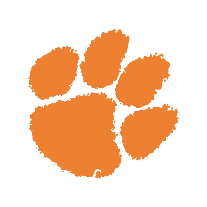 690x690 Clemson Tigers Paw Graphics Design Dxf