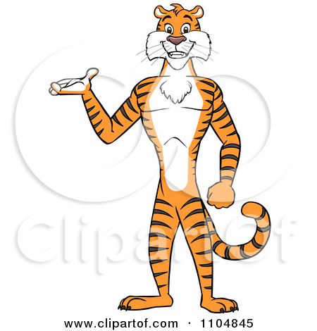 450x470 Strong Clemson Tiger Free Vector Illustration