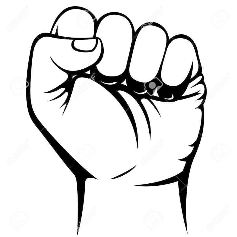 800x800 Download Clenched Fist Vector Clipart Raised Fist Clip Art