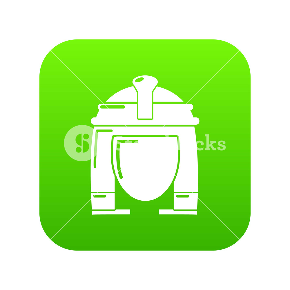 1000x1000 Cleopatra Icon Green Vector Isolated On White Background Royalty