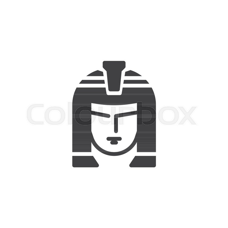 800x800 Cleopatra Portrait Vector Icon Filled Stock Vector Colourbox