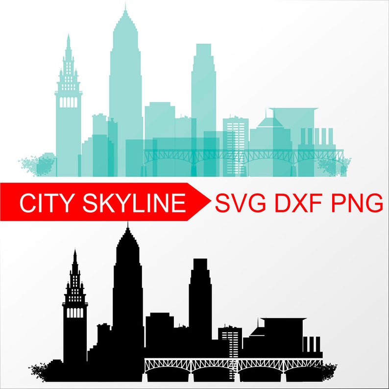 Cleveland Vector Skyline Cleveland Silhouette Dxf Etsy 794x794 Cleveland Vector Skyline Cleveland Silhouette Dxf Etsy