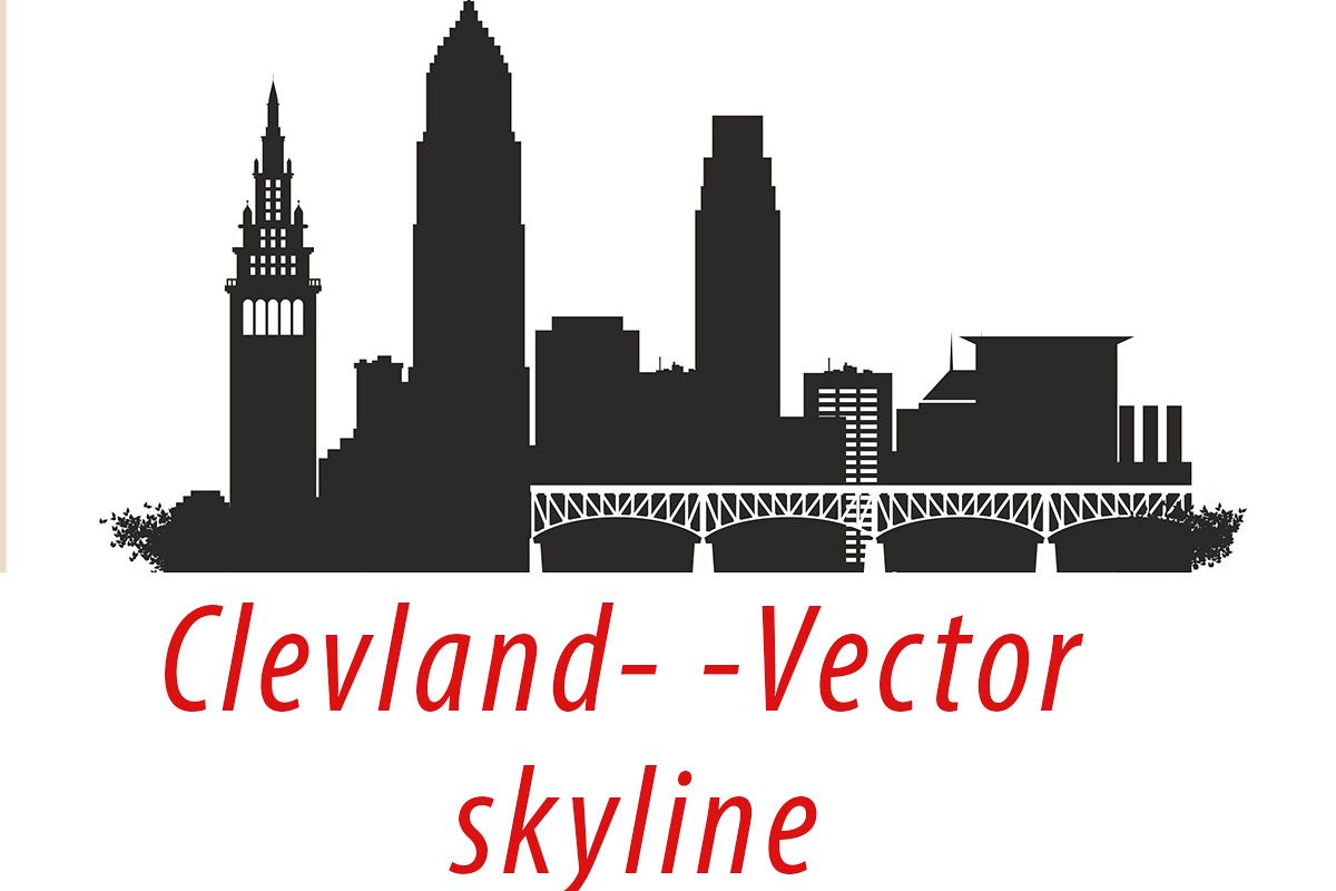 Cleveland Skyline Silhouette Vector At Vectorified Com Collection Of Cleveland Skyline