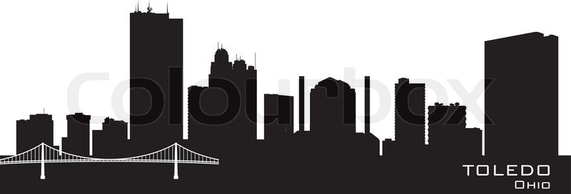 800x273 Collection Of 'cleveland Ohio Skyline Silhouette' Download More