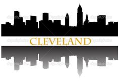 236x160 Collection Of 'cleveland Skyline Silhouette' Download More Than