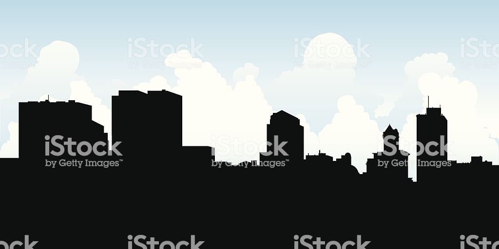 1024x512 Collection Of 'cleveland Skyline Silhouette Vector' Download More