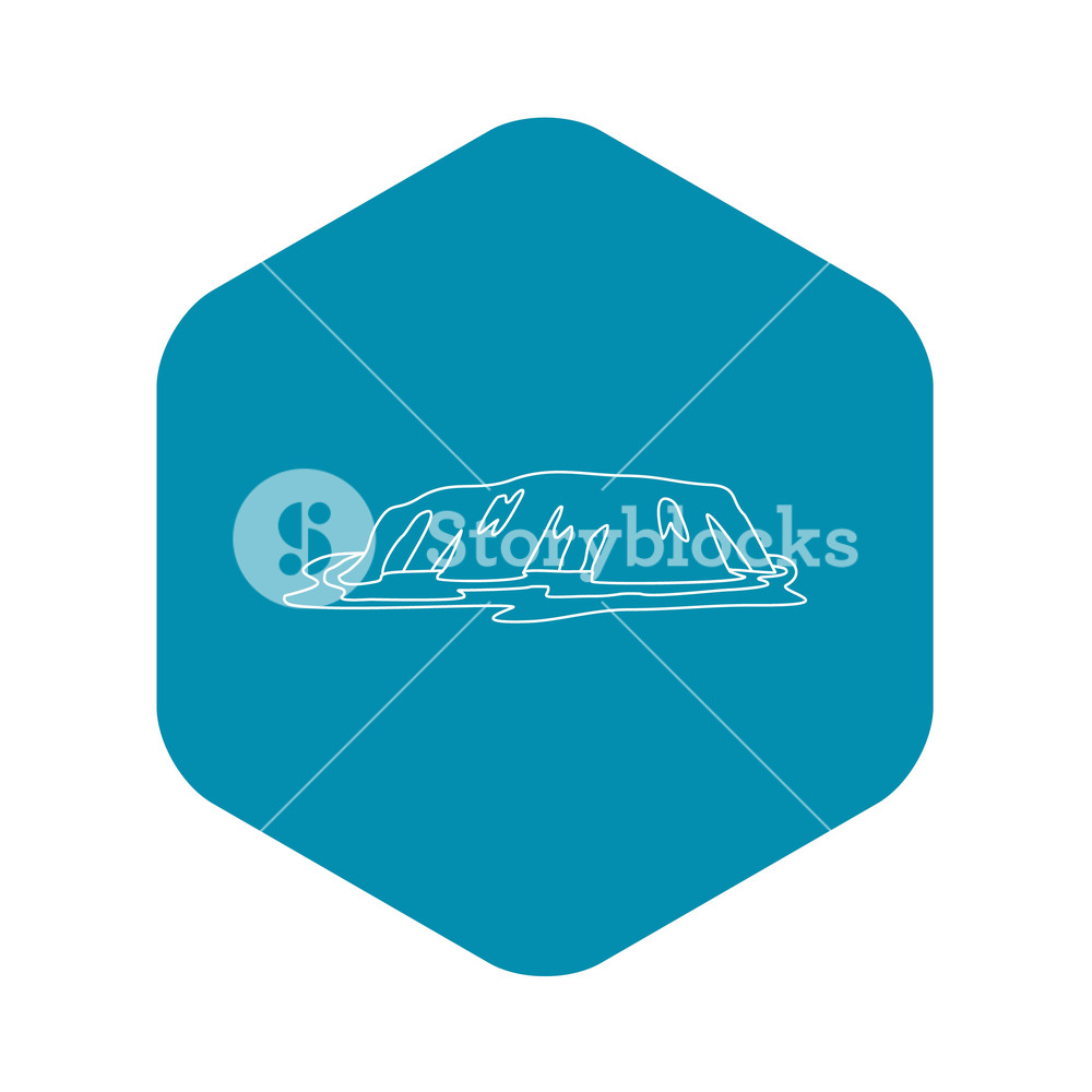 1000x1000 Cliff Icon Outline Illustration Of Cliff Vector Icon For Web