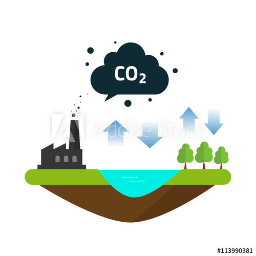 500x500 Natural Emissions Carbon Balance Cycle Between Ocean Source