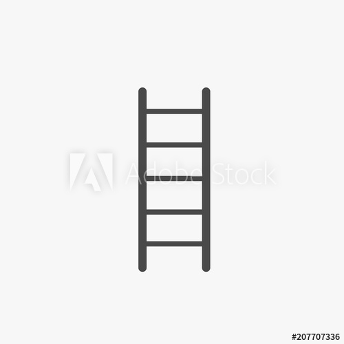 500x500 Ladder Vector Icon Climbing Ladder