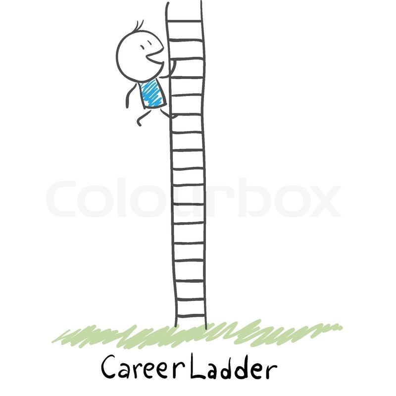 800x800 Man Climbing The Career Ladder Stock Vector Colourbox