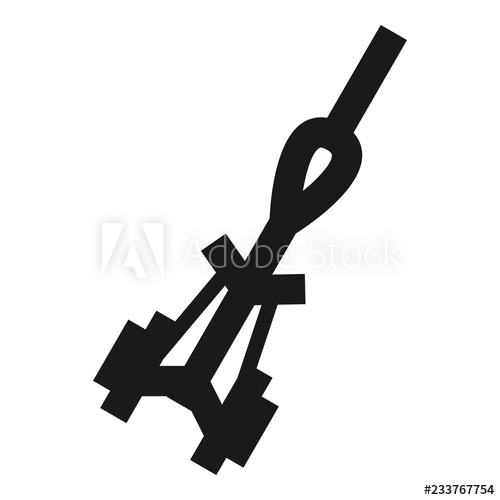 500x500 Climbing Rope Icon Simple Illustration Of Climbing Rope Vector