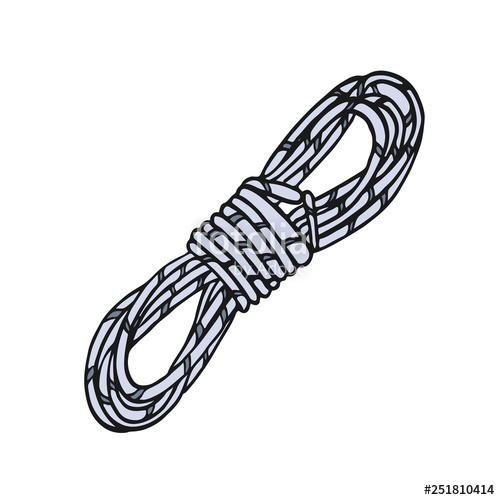 500x500 Climbing Rope Vector Illustration Stock Image And Royalty Free
