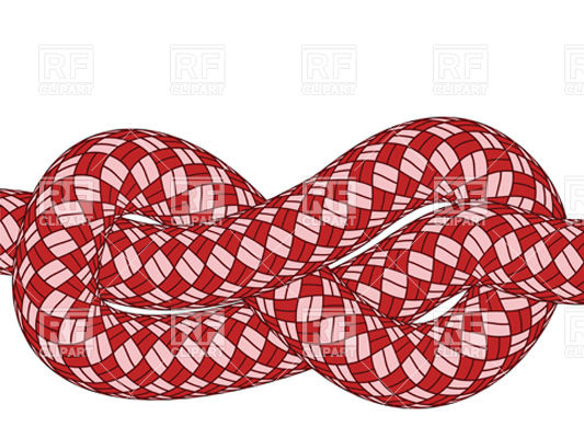 533x400 Eight Shaped Knot Made Of Climbing Rope Vector Image Of Design