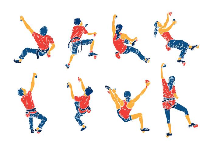 700x490 Climbing Wall Vector