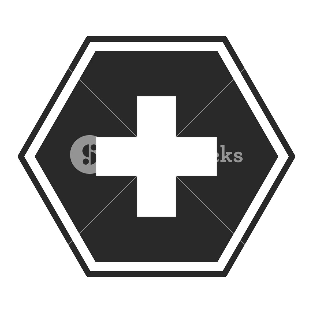 1000x1000 Cross Shape Design, Concept Of Medical Health Care Hospital