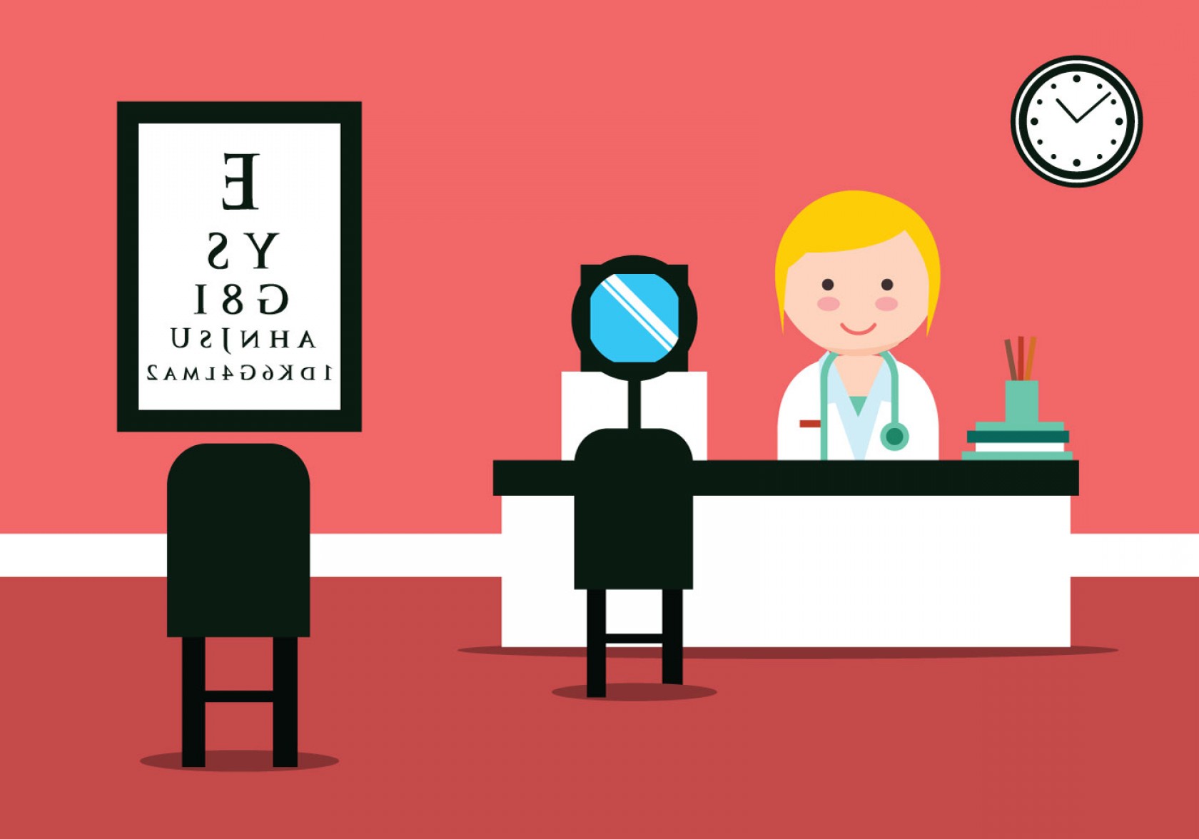 1680x1176 Eye Doctor Clinic Vector Illustration Geekchicpro