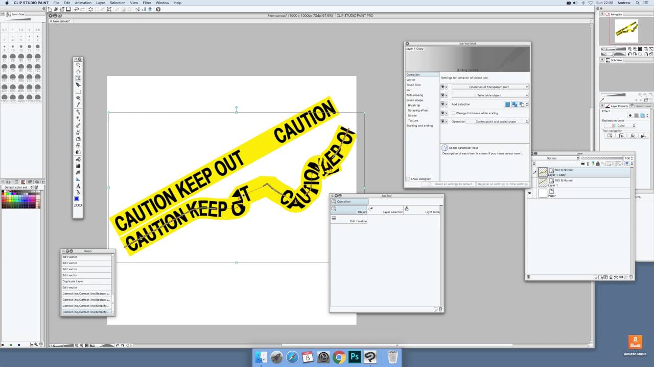 1280x720 Clip Studio Paint And Vector Layers And Decoration Brush