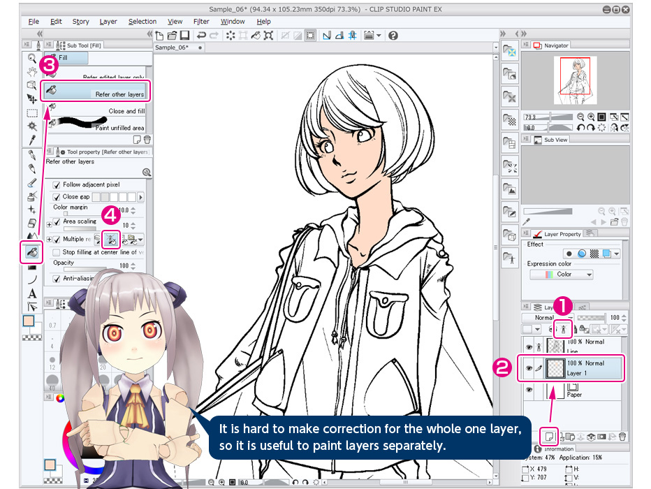 932x700 Fill Without Protruding From Lines Trial Tour Clip Studio Net