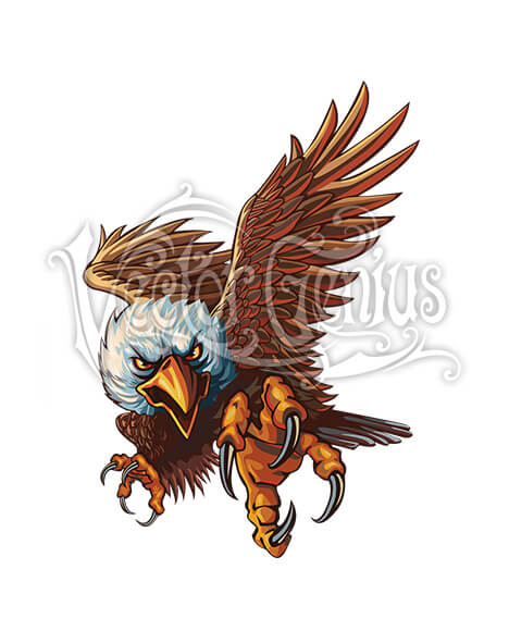 468x580 Vector Genius Patriotic Eagle Vector Clipart