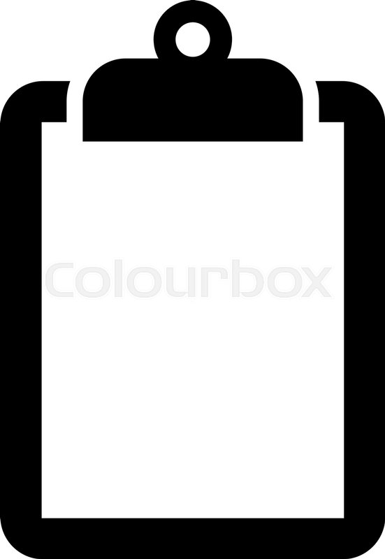 551x800 Clipboard Vector Icon Stock Vector Colourbox