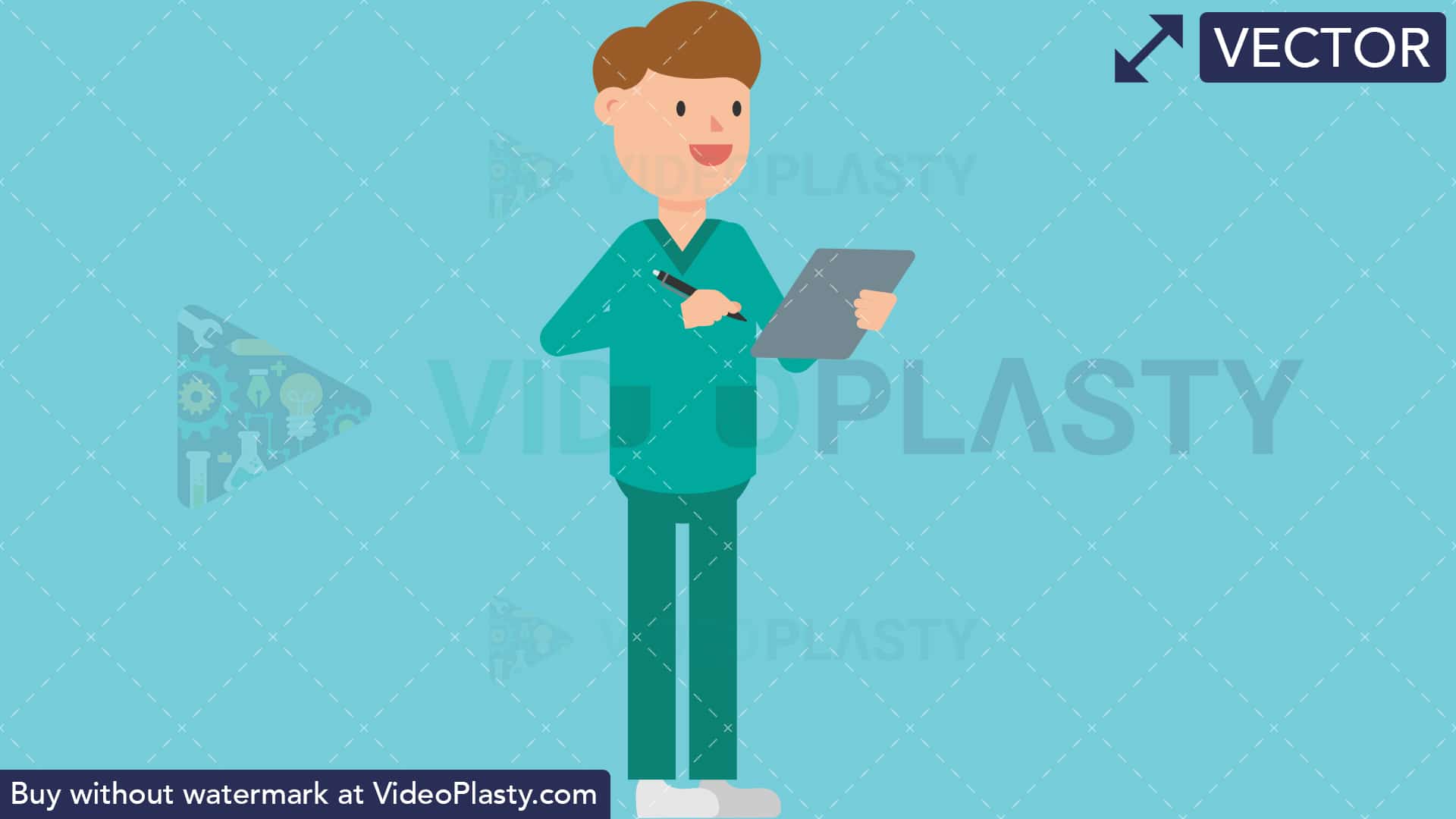 1920x1080 Nurse With Clipboard