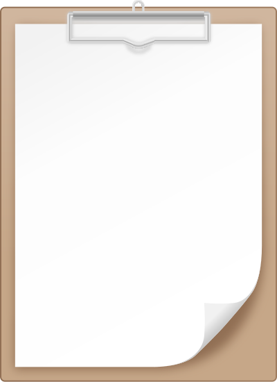 400x550 Brown Clipboard Vector Icon
