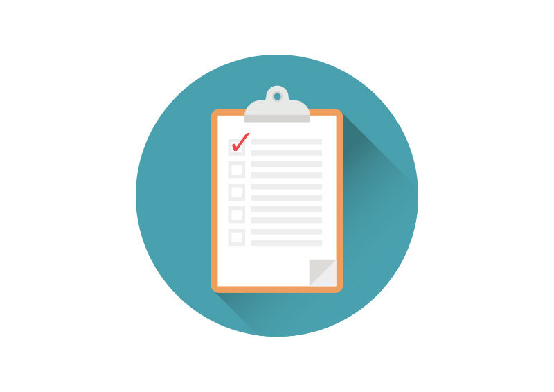 800x566 Clipboard Flat Vector Icon