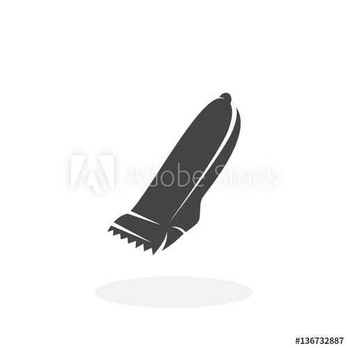 500x500 Hair Clipper Icon Vector Logo On White Background